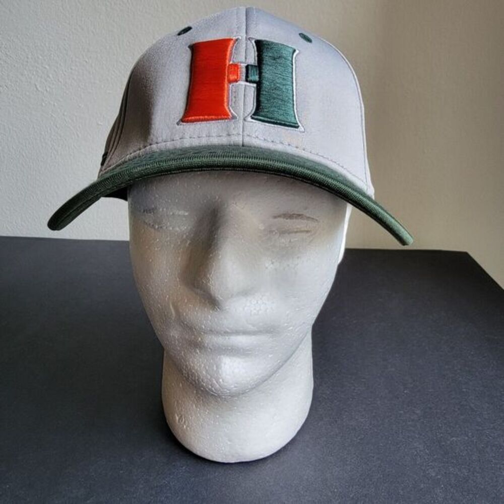 Pukka Performance Wick Hat Embroidered "H" Logo Gray Green Orange Canes Colors‎